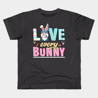 LOVE EVERY BUNNY Kids T-Shirt